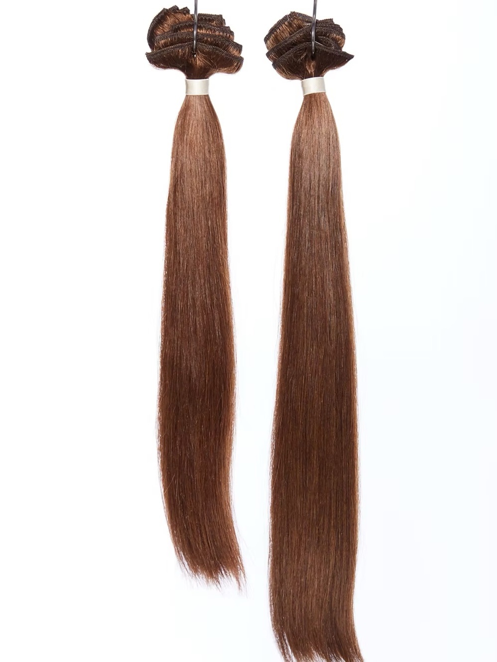 Euronext PREMIUM REMY 100% Human Hair Straight 10 Clip-In Extensions 14" Dark Br
